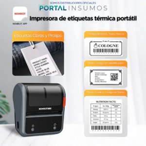 Rotuladora De Etiquetas Portátil Térmica Niimbot B3S con cinta de regalo