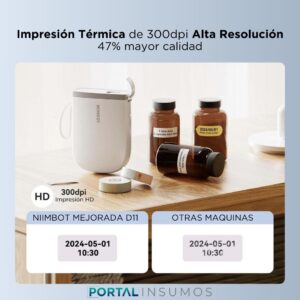 Rotuladora De Etiquetas Portátil Térmica Niimbot D11 H