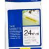 Cinta Laminada Brother Original Tzes251 Doble Adhesivo Negro sobre blanco