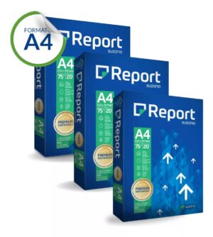 Resma Report A4 Alcalina De 500 Hojas De 75g Color Blanco