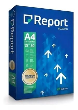 Resma Report A4 Alcalina De 500 Hojas De 75g Color Blanco