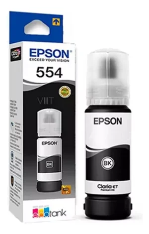 Botella Tinta Epson L8180 L8160 70ml Negro T554 120