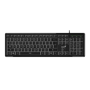 Teclado Con Cable Genius Slimstar 820 Iluminado Usb Teclado Negro Idioma Español España