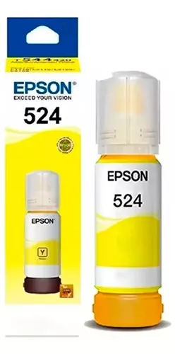 Botella De Tinta Epson T524 Amarillo