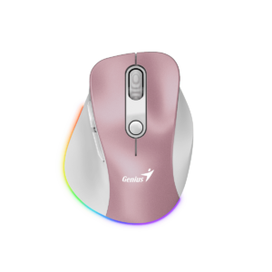 Mouse Genius Recargable Bluetooth Mini Ergo 9000s Pro Rosa