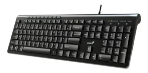 Teclado Genius Slimstar Qwerty Español Color Negro