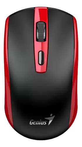 Mouse Genius Inalámbrico Eco - 8150 Recargable Original Rojo