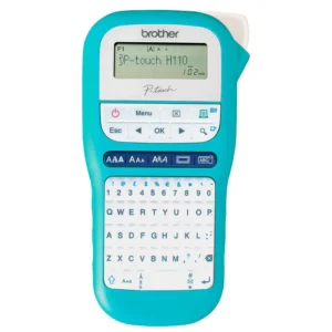Rotuladora Brother PT H110 Turquesa 12MM